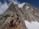 Klettersteig 'Detmolder Grat': Aaron, Christian und Armin (1. Aug.)