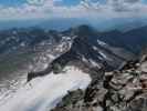 von der Hochalmspitze Richtung Südwesten (1. Aug.)