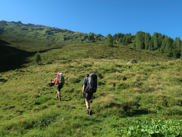 Werner und Ronald auf der Seealm (8. Aug.)