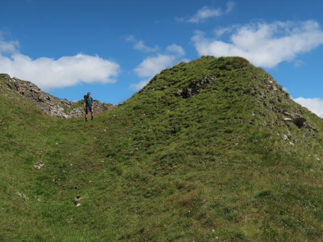 Ronald zwischen Jochgrubenkopf und Schönlahnerspitze (8. Aug.)