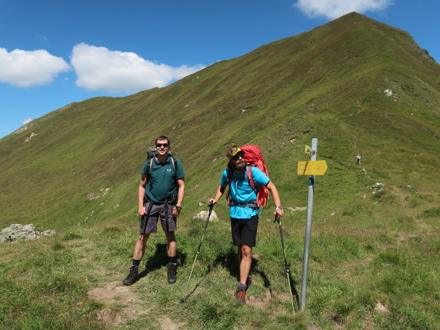 Ronald und Werner zwischen Schönlahnerspitze und Ramsgrubner See (8. Aug.)