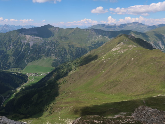 von der Westlichen Schöberspitze Richtung Nordwesten (8. Aug.)