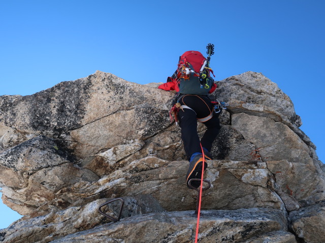 Werner am Olperer-Nordgrat (9. Aug.)