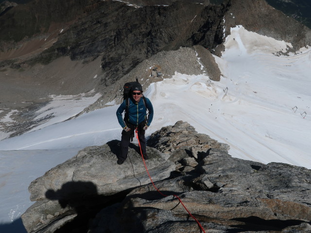 Ronald am Olperer-Nordgrat (9. Aug.)