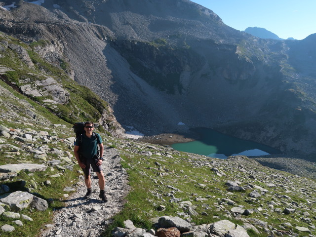 Ronald am Berliner Höhenweg zwischen Falschseitenbach und Lapenkarbach (10. Aug.)