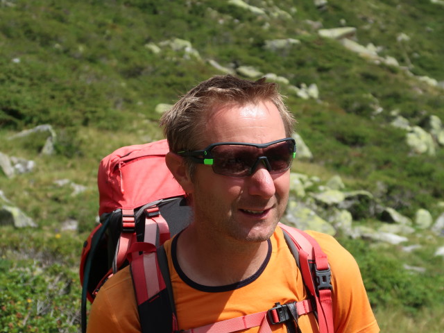 Ich am Weg 532 im Lapenkar (10. Aug.)