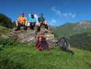 Ich, Werner und Ronald auf der Seealm (8. Aug.)