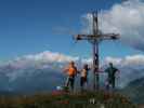 Ich, Werner und Ronald am Jochgrubenkopf, 2.453 m (8. Aug.)