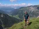 Ronald zwischen Jochgrubenkopf und Schönlahnerspitze (8. Aug.)