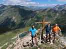 Werner, Ronald und ich auf der Westlichen Schöberspitze, 2.580 m (8. Aug.)