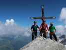 Ronald, ich und Werner am Olperer, 3.476 m (9. Aug.)