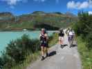 Evelyn, Bernadetta und Erich beim Silvretta-Stausee, 2.032 m (15. Aug.)