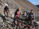 Bernadette, Evelyn und Erich zwischen Ill und Ochsentaler Gletscher (16. Aug.)