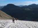 Erich, Bernadette und Evelyn am Ochsentaler Gletscher (16. Aug.)