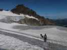 Bernadette, Evelyn und Erich am Ochsentaler Gletscher (16. Aug.)