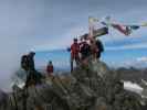 Ich, Bernadette und Evelyn am Großen Piz Buin, 3.312 m (16. Aug.)