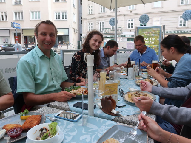 Ich, Anna, Roland, Andreas und Kimberly im Jonathan & Sieglinde
