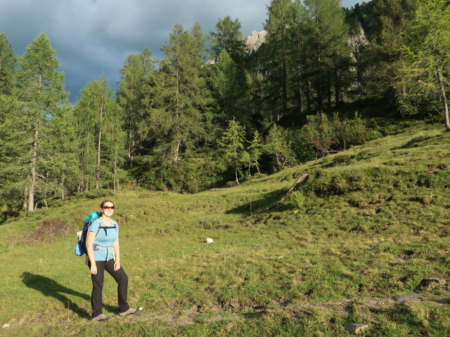 Sabine zwischen Tauernhof und Bödenalm (21. Aug.)