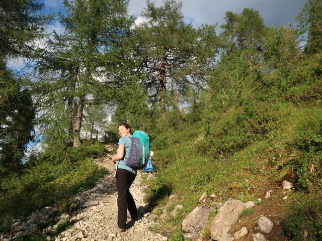 Sabine auf der Bödenalm (21. Aug.)