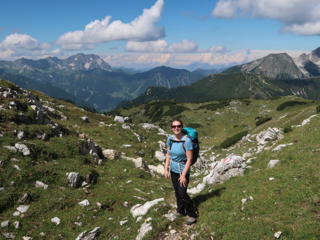 Sabine zwischen Großem Pleißlingkeil und Oberer Pleißlingalm (22. Aug.)