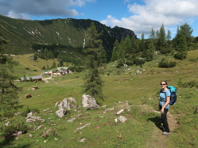 Sabine zwischen Großem Pleißlingkeil und Oberer Pleißlingalm (22. Aug.)