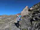 Sabine zwischen Glöcknerin und Hinterer Großwandspitze (22. Aug.)