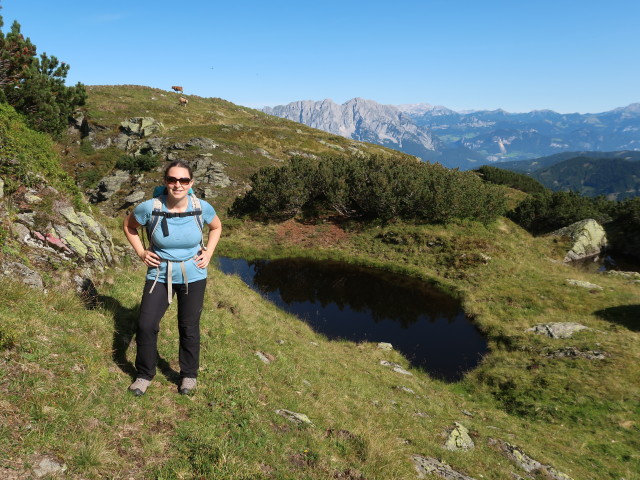 Sabine zwischen Auerloch und K&uuml;hofenspitz (5. Sept.)