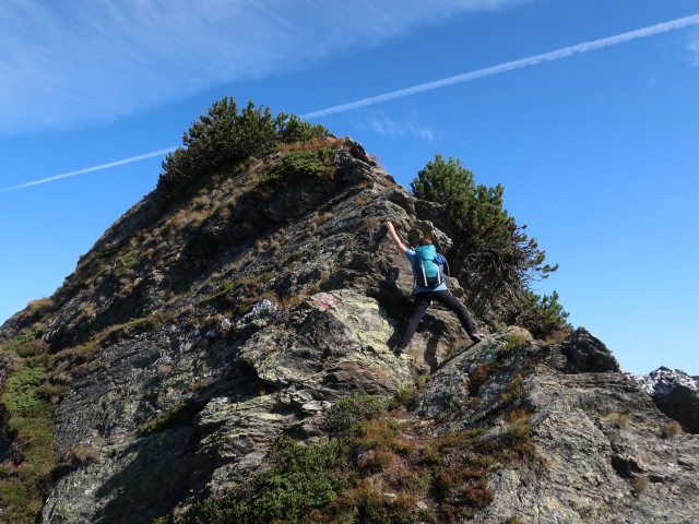 Sabine zwischen Auerloch und K&uuml;hofenspitz (5. Sept.)