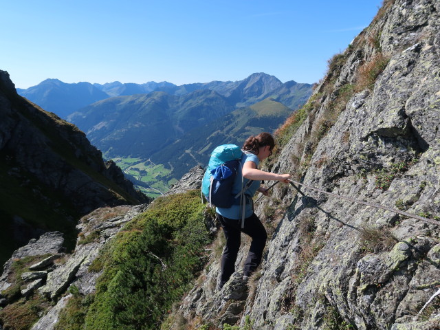 Sabine zwischen Auerloch und K&uuml;hofenspitz (5. Sept.)