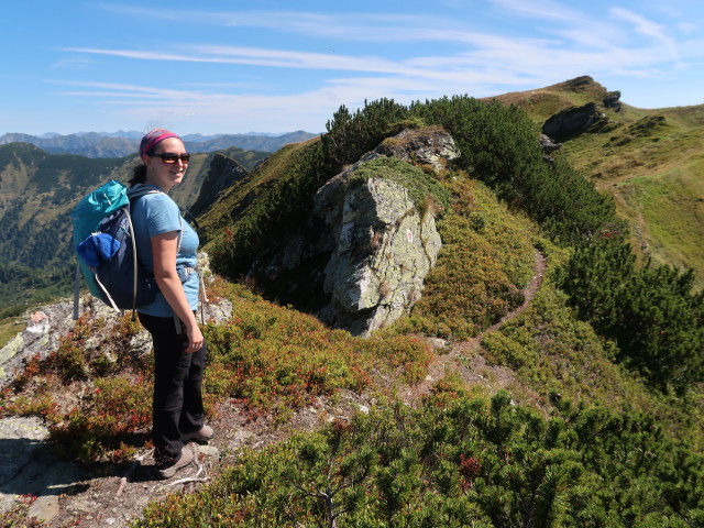 Sabine zwischen K&uuml;hofenspitz und Pl&ouml;schmitzzinken (5. Sept.)