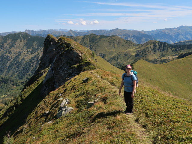 Sabine zwischen Pl&ouml;schmitzzinken und Hangofen (5. Sept.)