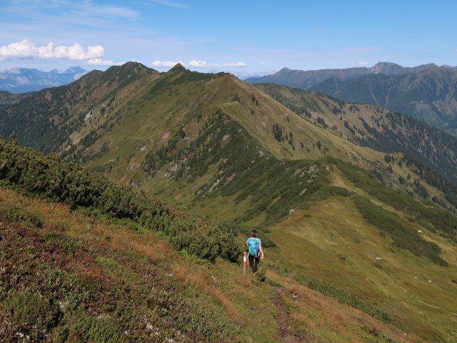 Sabine zwischen L&auml;mmert&ouml;rlkopf und L&auml;mmert&ouml;rl (5. Sept.)
