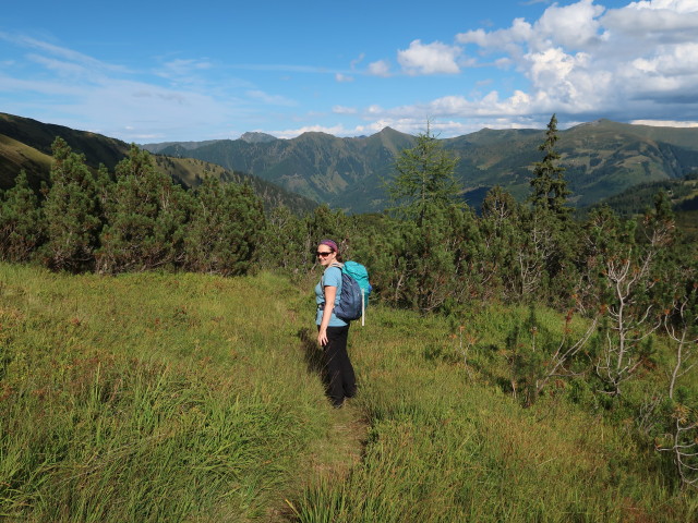Sabine zwischen L&auml;mmert&ouml;rl und Schusterboden (5. Sept.)