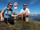 Sabine und ich am Kühofenspitz, 2.145 m (5. Sept.)