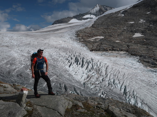 Christian zwischen Obersulzbachkees und K&uuml;rsingerh&uuml;tte (12. Sept.)
