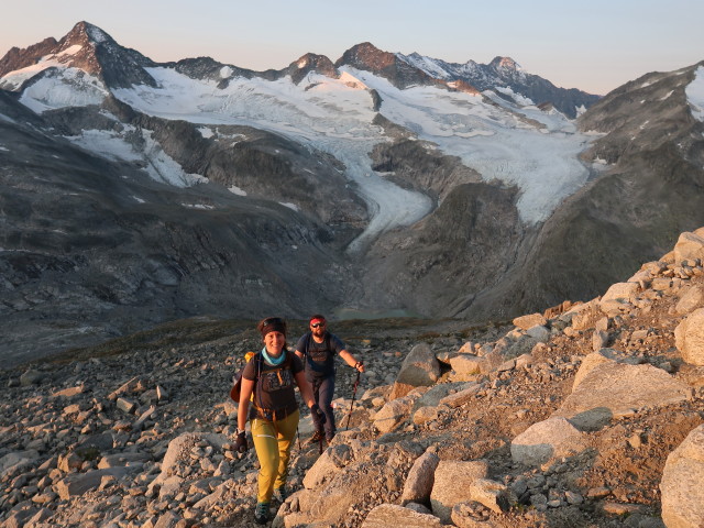 Romana und Stefan zwischen K&uuml;rsingerh&uuml;tte und Keeskogel (13. Sept.)