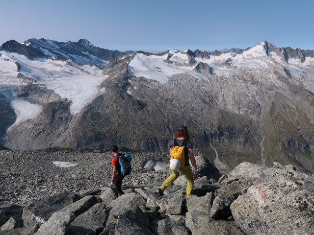Christian und Romana zwischen Keeskogel und K&uuml;rsingerh&uuml;tte (13. Sept.)