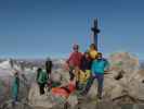 Ich, Romana, Christian und Stefan am Keeskogel, 3.291 m (13. Sept.)