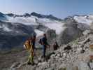 Romana, Stefan und Christian zwischen Keeskogel und Kürsingerhütte (13. Sept.)