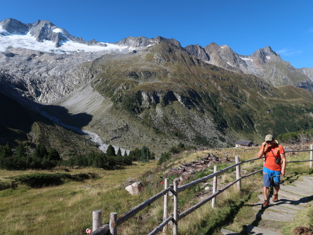 Axel am Weg 523 zwischen Alpenrose-H&uuml;tte und Berliner H&uuml;tte
