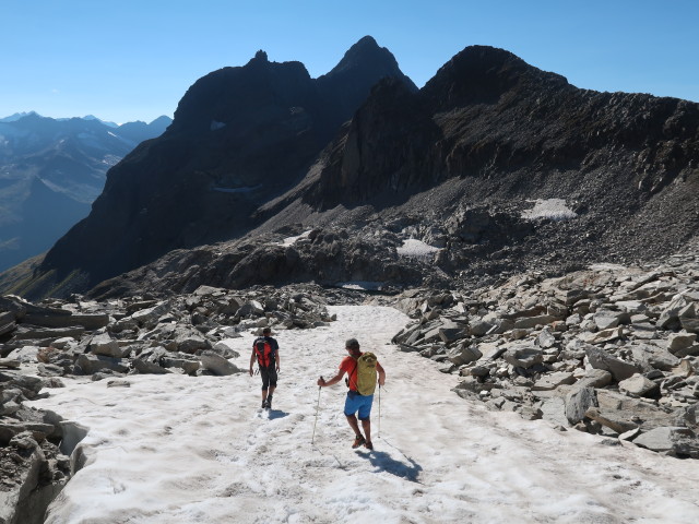 Axel und Axel zwischen Zsigmondyspitze-S&uuml;dgrat und Weg 502