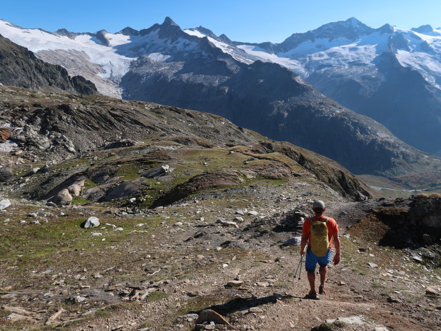 Axel am Weg 502 zwischen Zsigmondyspitze-S&uuml;dgrat und Schwarzensee