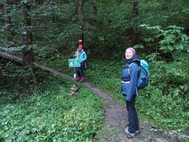 Eva-Maria und Sabine zwischen Z&ouml;gersbach und Ratzeneck