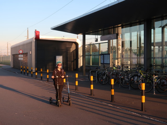 Sabine im Bahnhof Blindenmarkt, 248 m