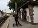 Sabine im Bahnhof Zöbing