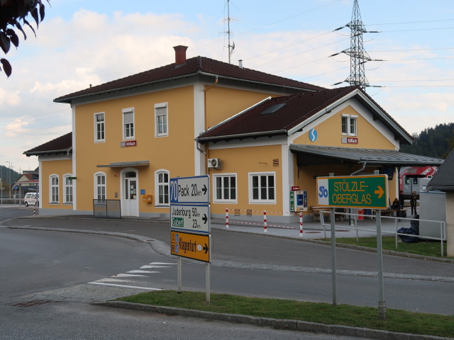 Bahnhof Köflach, 448 m (10. Okt.)