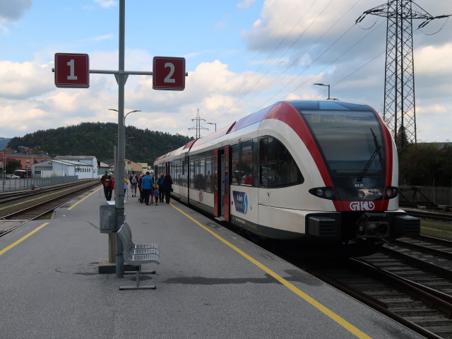 Bahnhof Köflach, 448 m (10. Okt.)