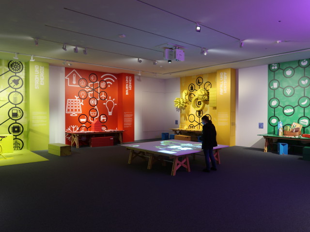 Museum Niederösterreich: Sabine in der Sonderausstellung 'Klima & Ich'