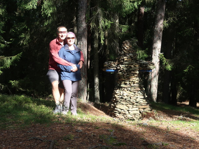 Ich und Sabine am Pleschutz, 1.225 m