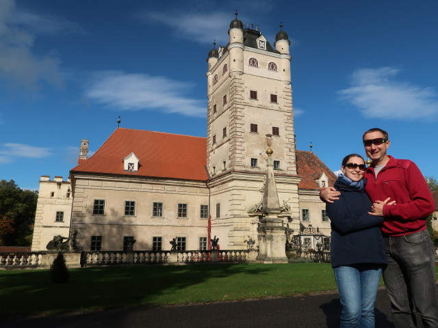Sabine und ich im Schlosspark